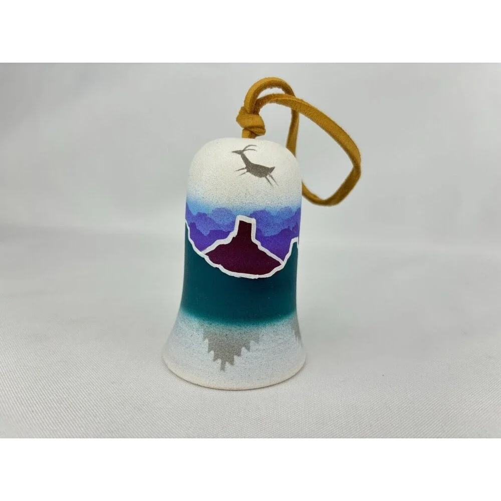 Signed Southwestern Native American Ancient‎ Shadows Anasazi Wind Chime/Bell